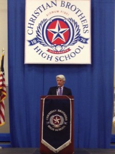 Buck Martinez was the headliner at Christian Brothers High School on Saturday, February 15.