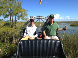 On the airboat