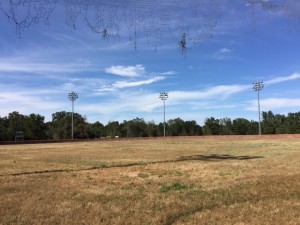 Renfree Field today, in need of repair.